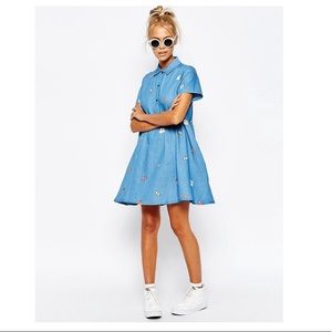 Lazy Oaf Denim Shirt Dress